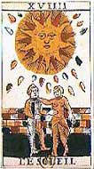 Tarot Noblet - El Sol - Tarot Marsella