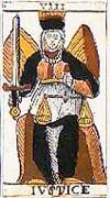 Tarot Noblet - La justicia - Tarot Marsella